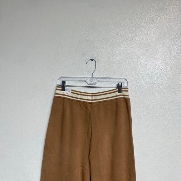 Victoria's Secret Pink Camel Varsity Knit Jogger Pants Sz M NWT - Picture 3 of 13